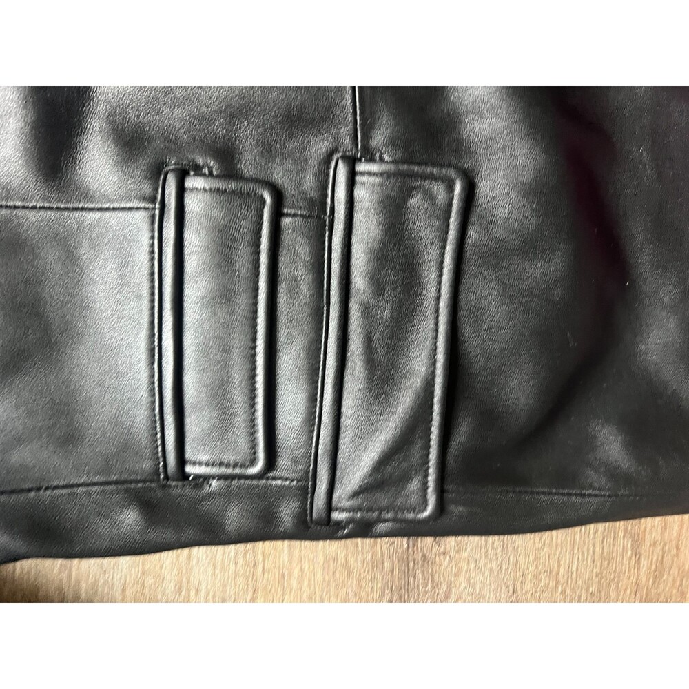 Vintage 4/2008 Lined Sample Sean John Soft Leather Blazer with Suede Lapel - Picture 8 of 16